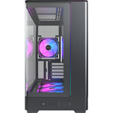 Montech king 15 pro midi tower behuizing (zwart | 2x usb-a | 1x usb-c | rgb | window)