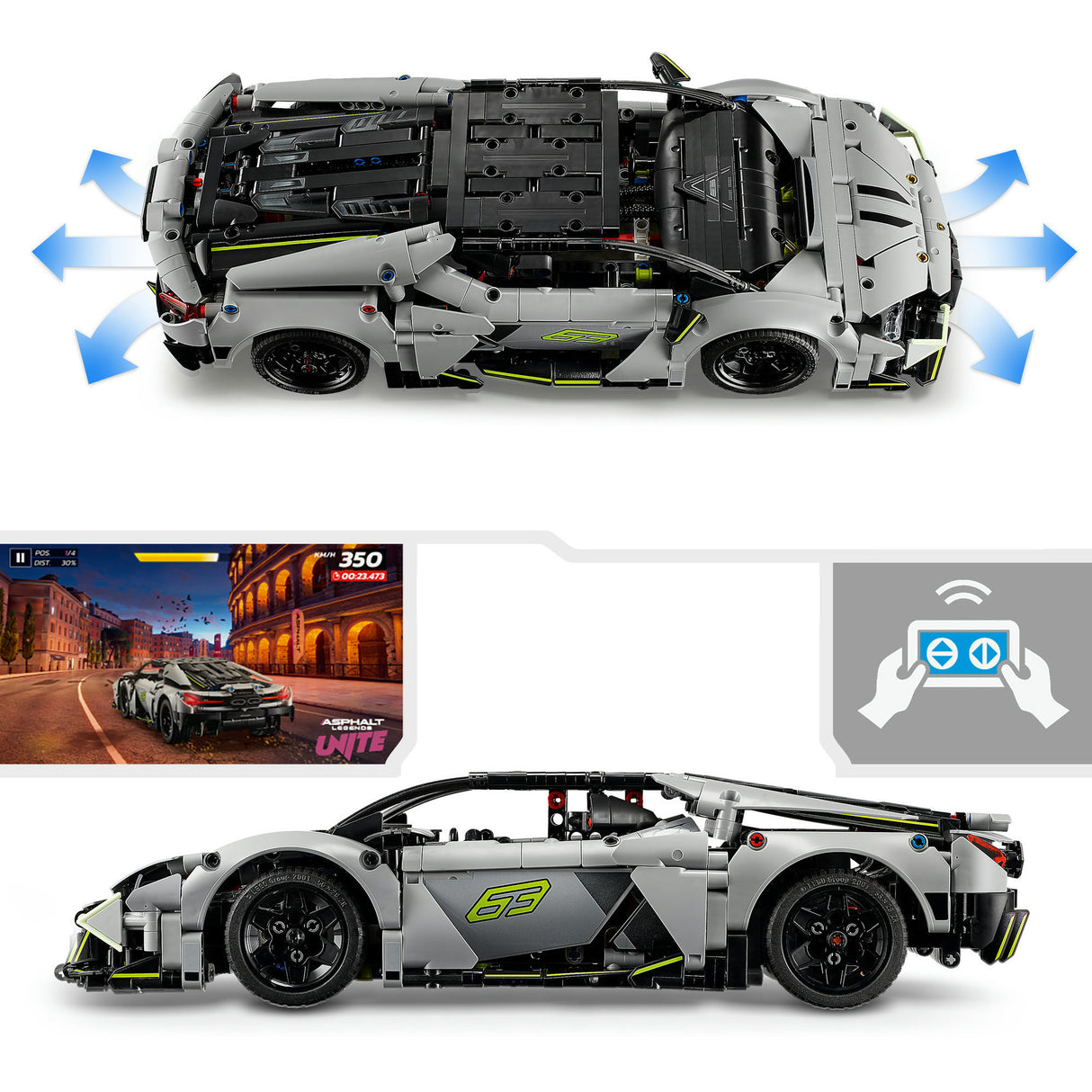 Lego technic 42214 lamborghini revuelto supersportiva