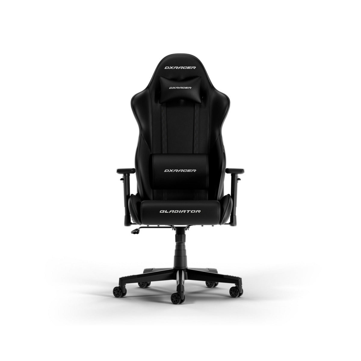 Dxracer gladiator l black pvc leather gamestoel (zwart)