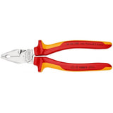 Knipex kracht-kombitang 02 06 180 vde combinatietang (rood geel, lengte 180mm)