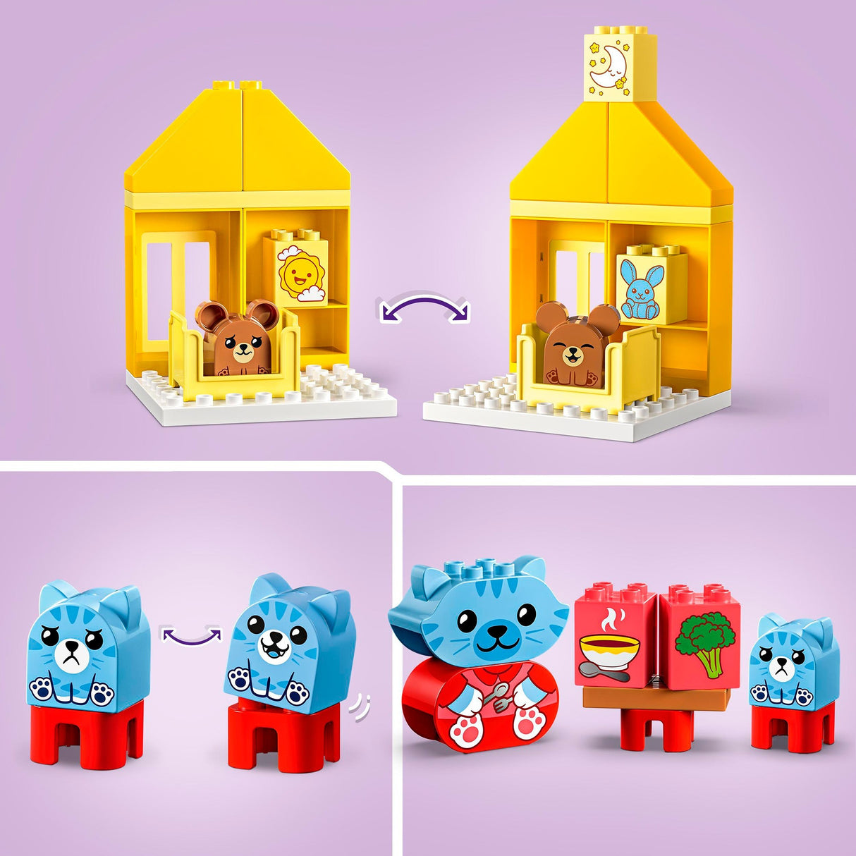 Lego Duplo LEGO DUPLO 10414 Mo Chéad Nósanna Laethúla Ag ithe agus ag codladh