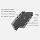 ACT Connectivity USB-C 4K MST Docking Station (black-grey)