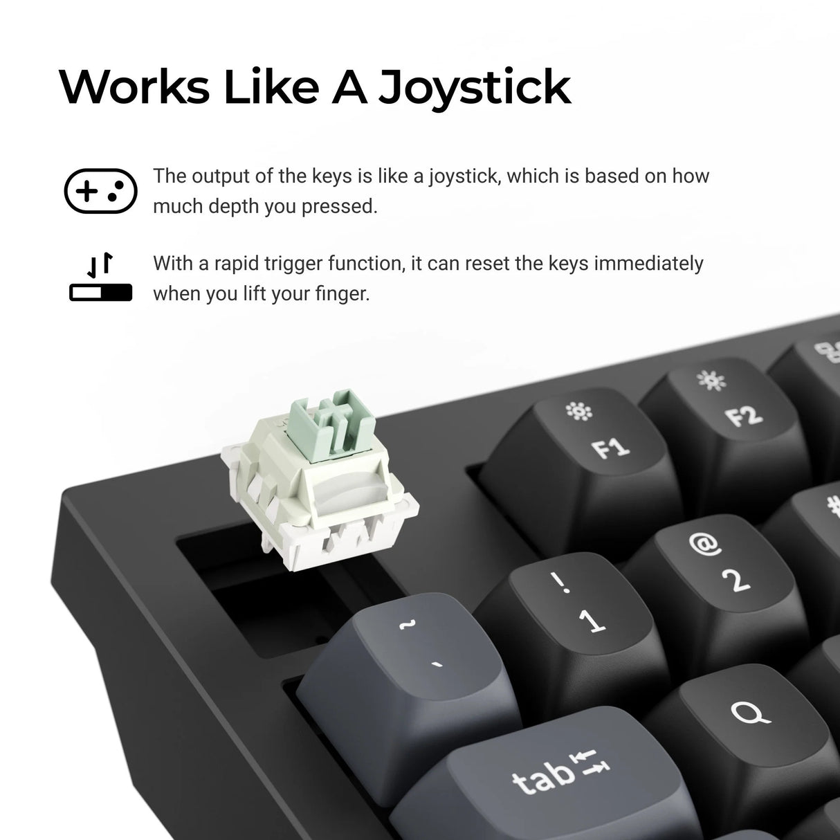 Keychron q5 he 8k magnetic switch keyboard (zwart, us lay-out (qwerty), ultra-fast lime, 96%, rgb leds, osa double-shot pbt, hot swap, knob)
