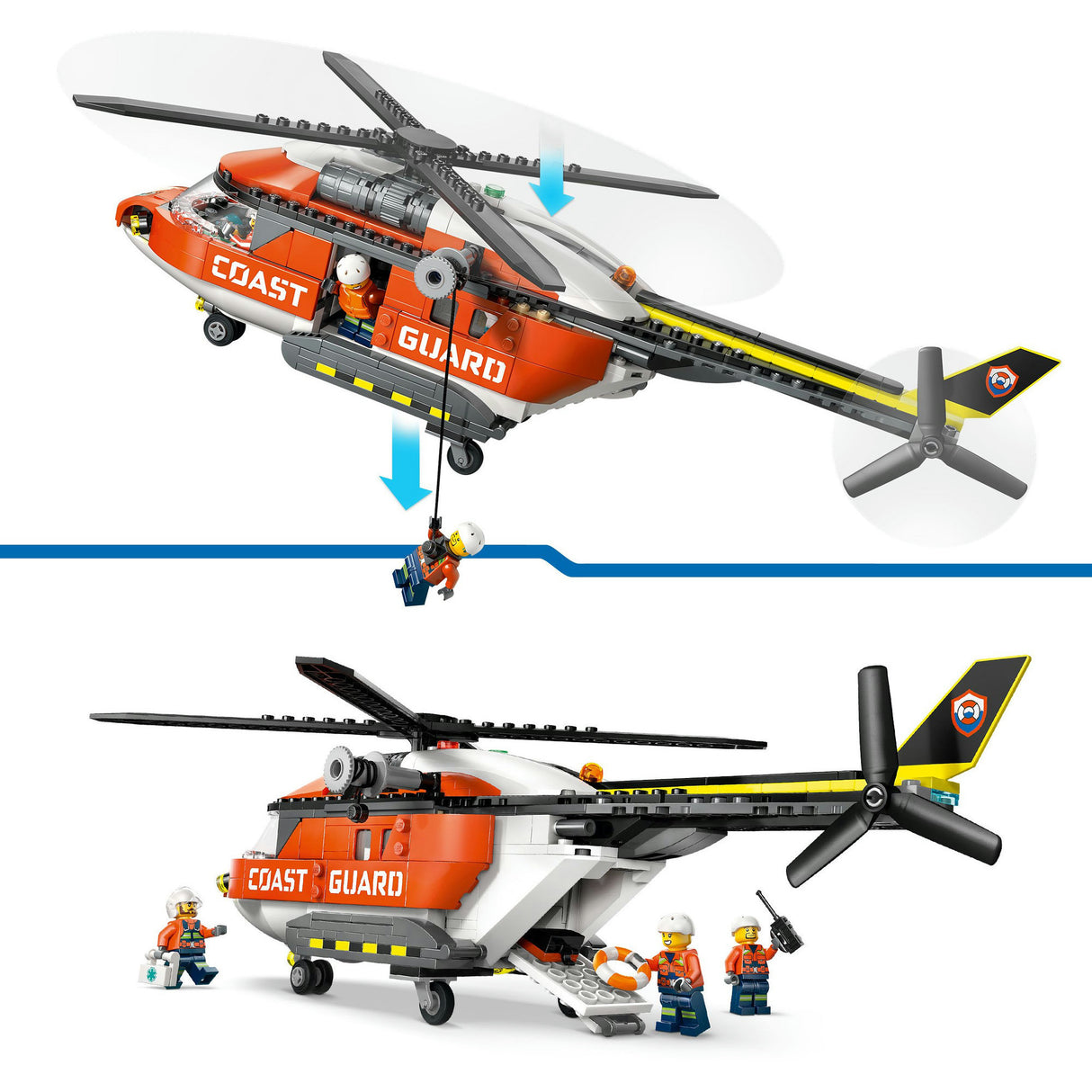 Lego city explorer 60503 helicóptero guardacostas