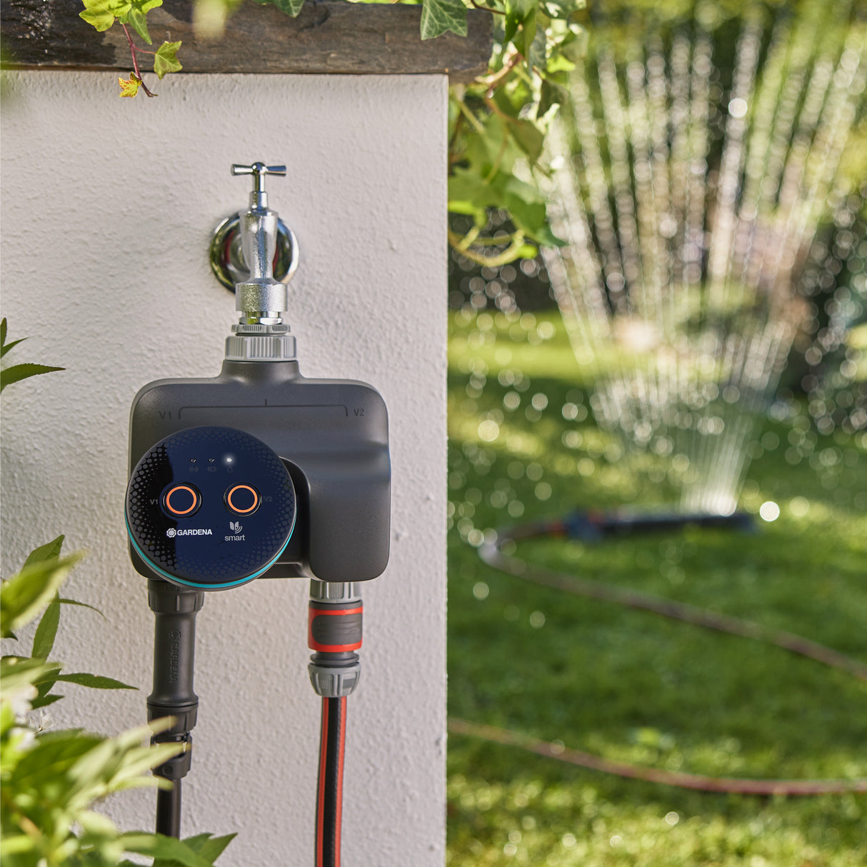 Gardena smart Dual Water Control Irrigation Computer (grey turquoise, 19034-20)