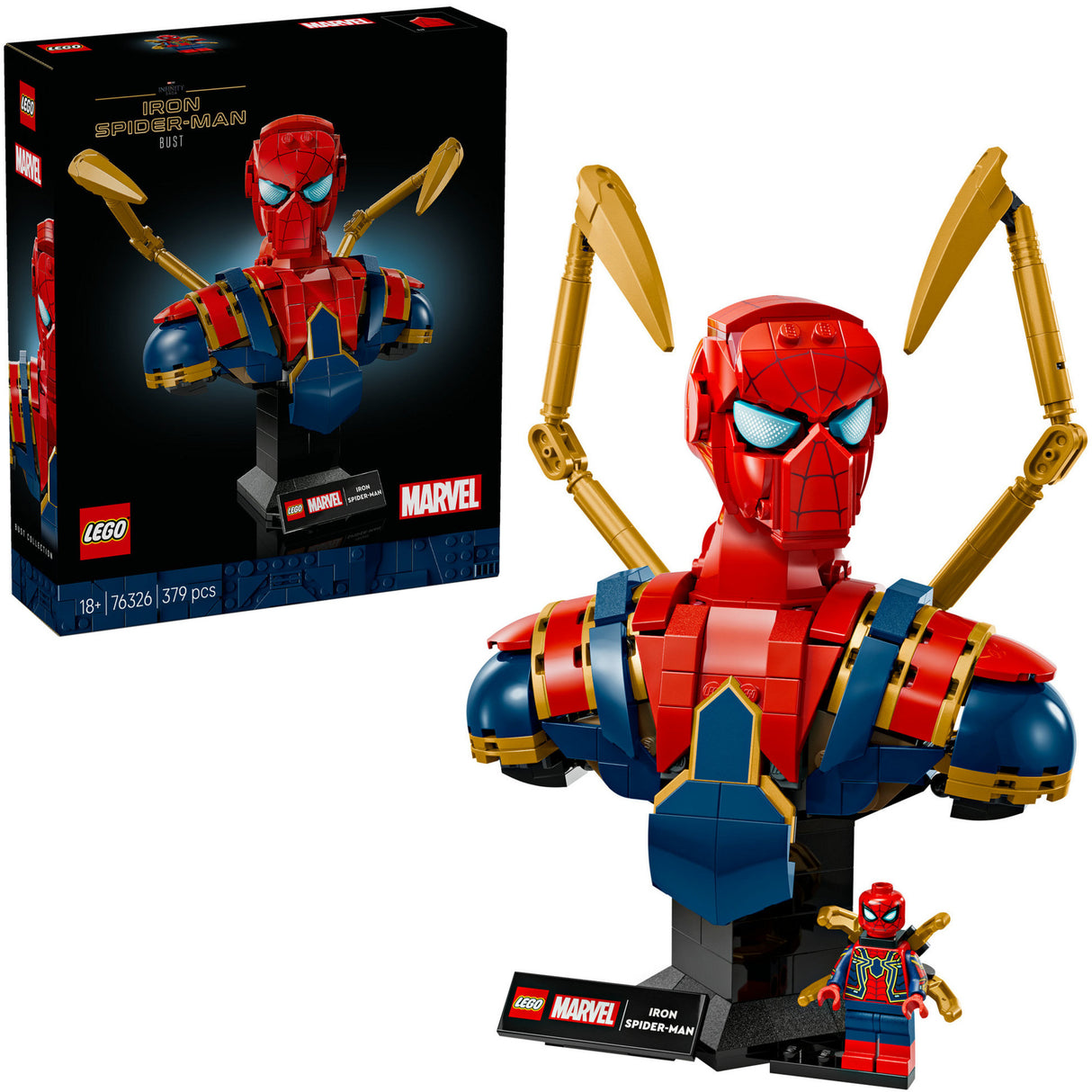Lego superhjältar 76326 järn spider-man byst