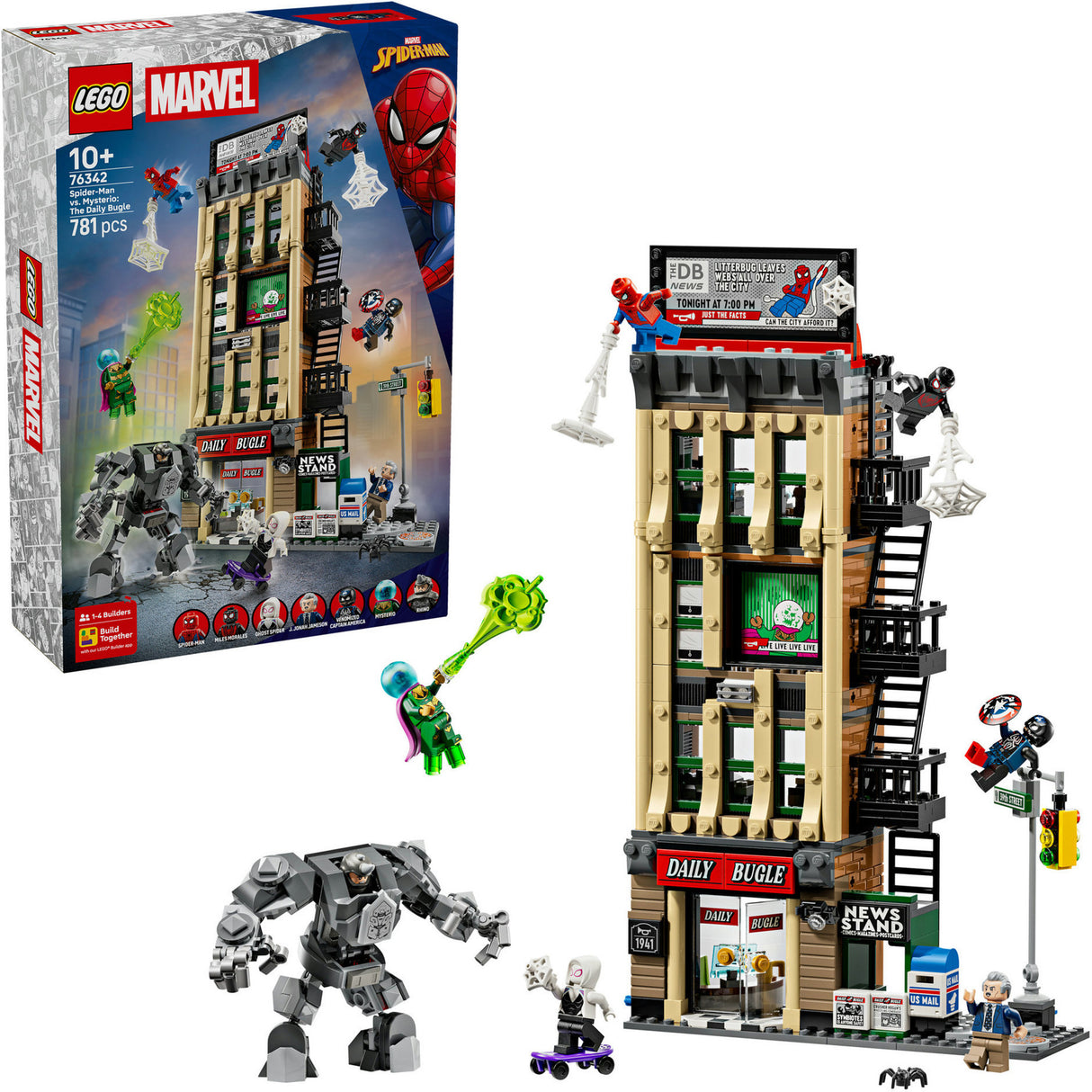 Lego Super Heroes 76342 Marvel Spider-Man vs Mysterio: den alldeeglechen Bugle