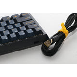 Ducky One 3 Pro Mini, gaming keyboard (black, US layout, Cherry MX2A Blue, RGB LED, double-shot PBT, Quack Mechanics, 60%, hot-swap)
