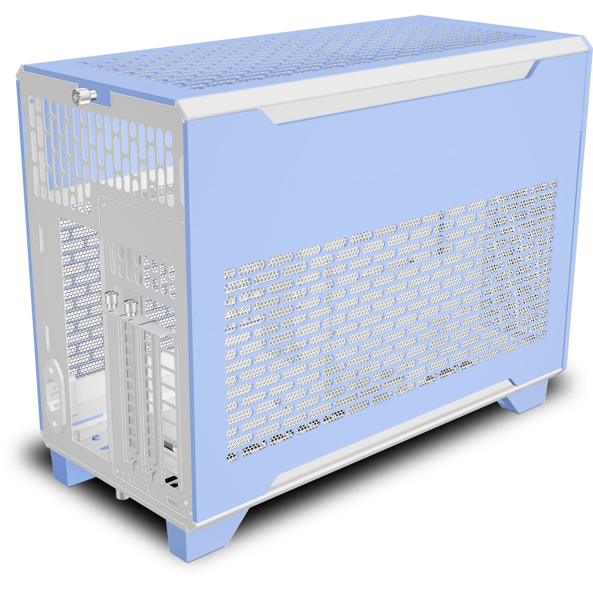 Thermaltake TR100 Hydrangea Blue Mini Tower Case (light blue | 2x USB-A | 1x USB-C)