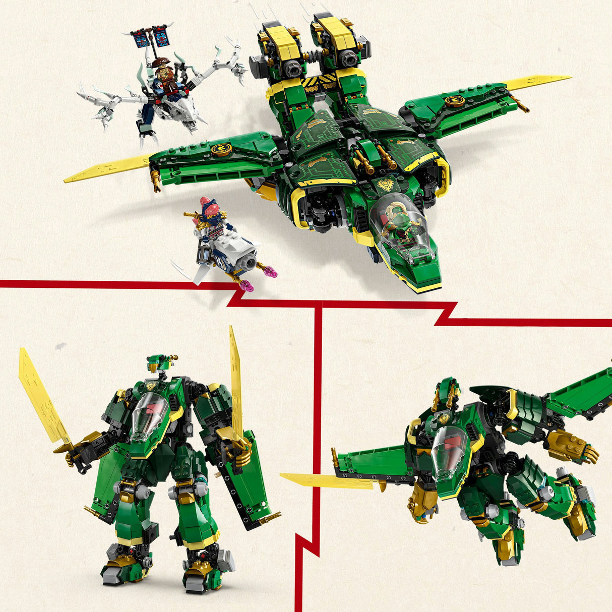 Lego 71845 ninjago lloyds letalski mehanizem