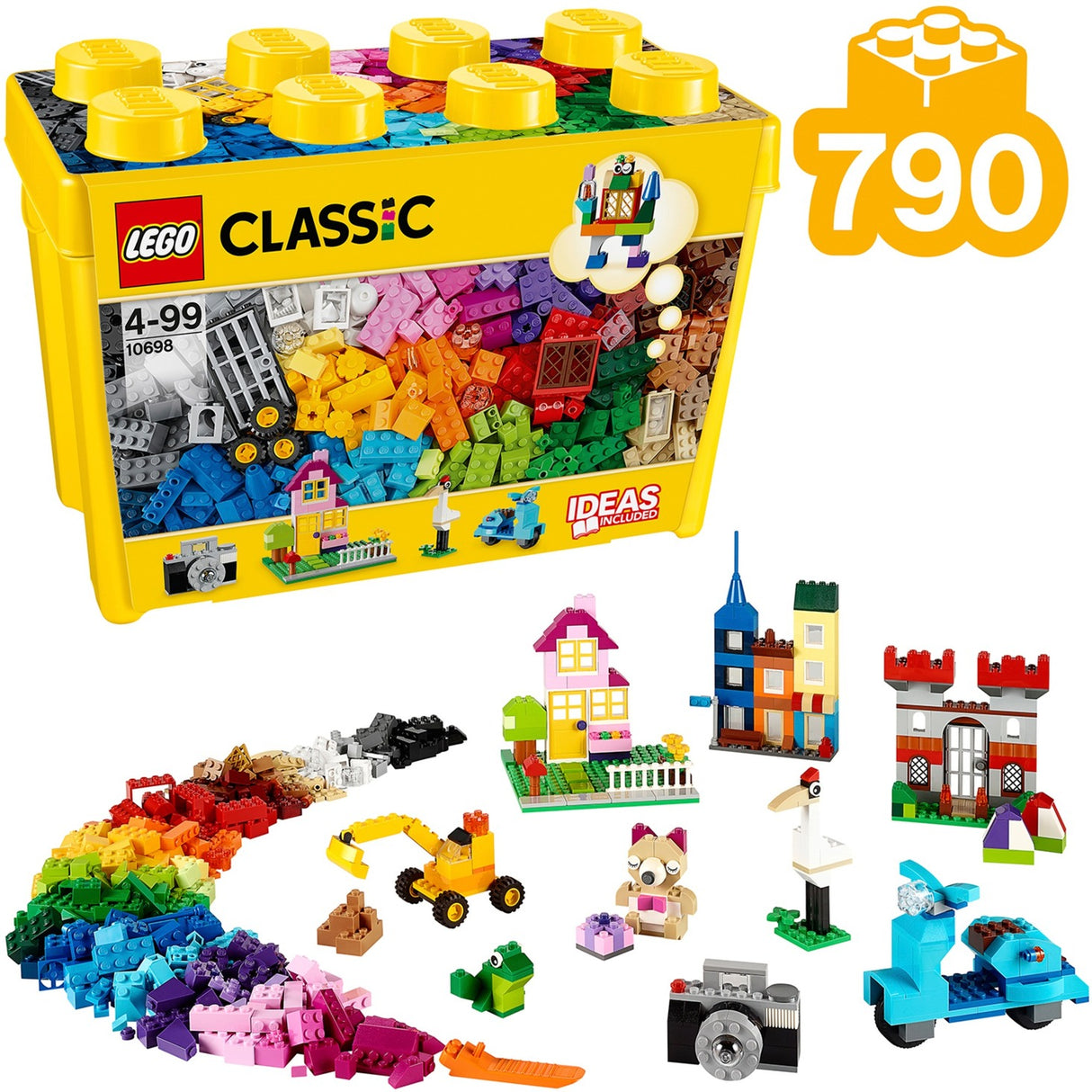 Lego clasaiceach 10698 bosca stórála cruthaitheach xl