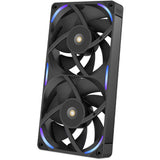 Nzxt f240x rgb case fans (zwart, 2 stuks, 240 x 120 x 30 mm, pwm)