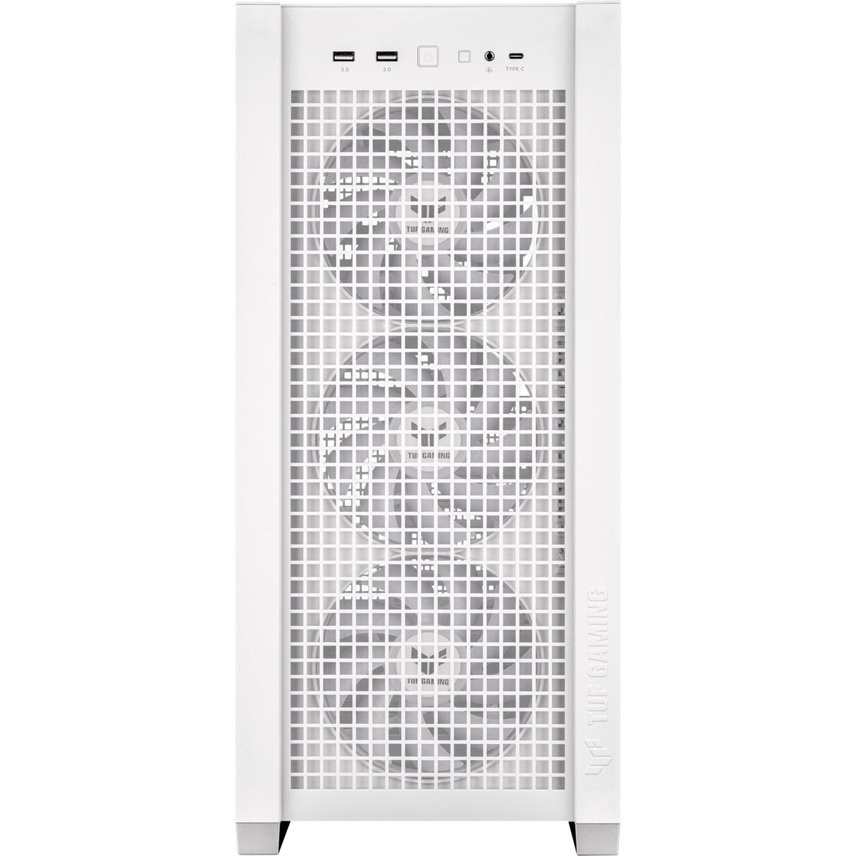 Asus TUF Gaming GT302 ARGB Midi Tower Case (White | 2x USB-A | 1x USB-C | RGB | Tempered Glass)
