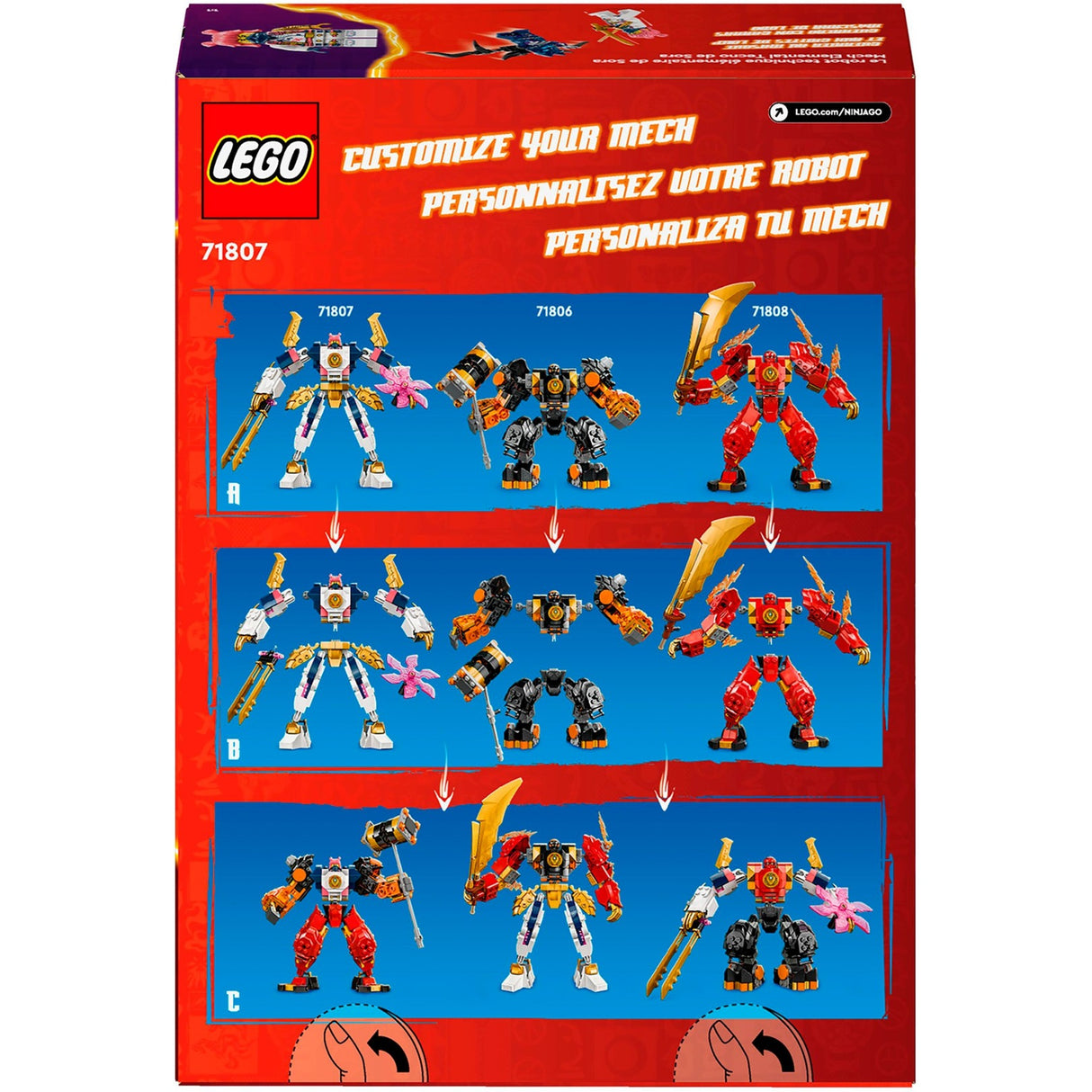 Lego Lego Ninjago 71807 Soras Elementary Techmecha