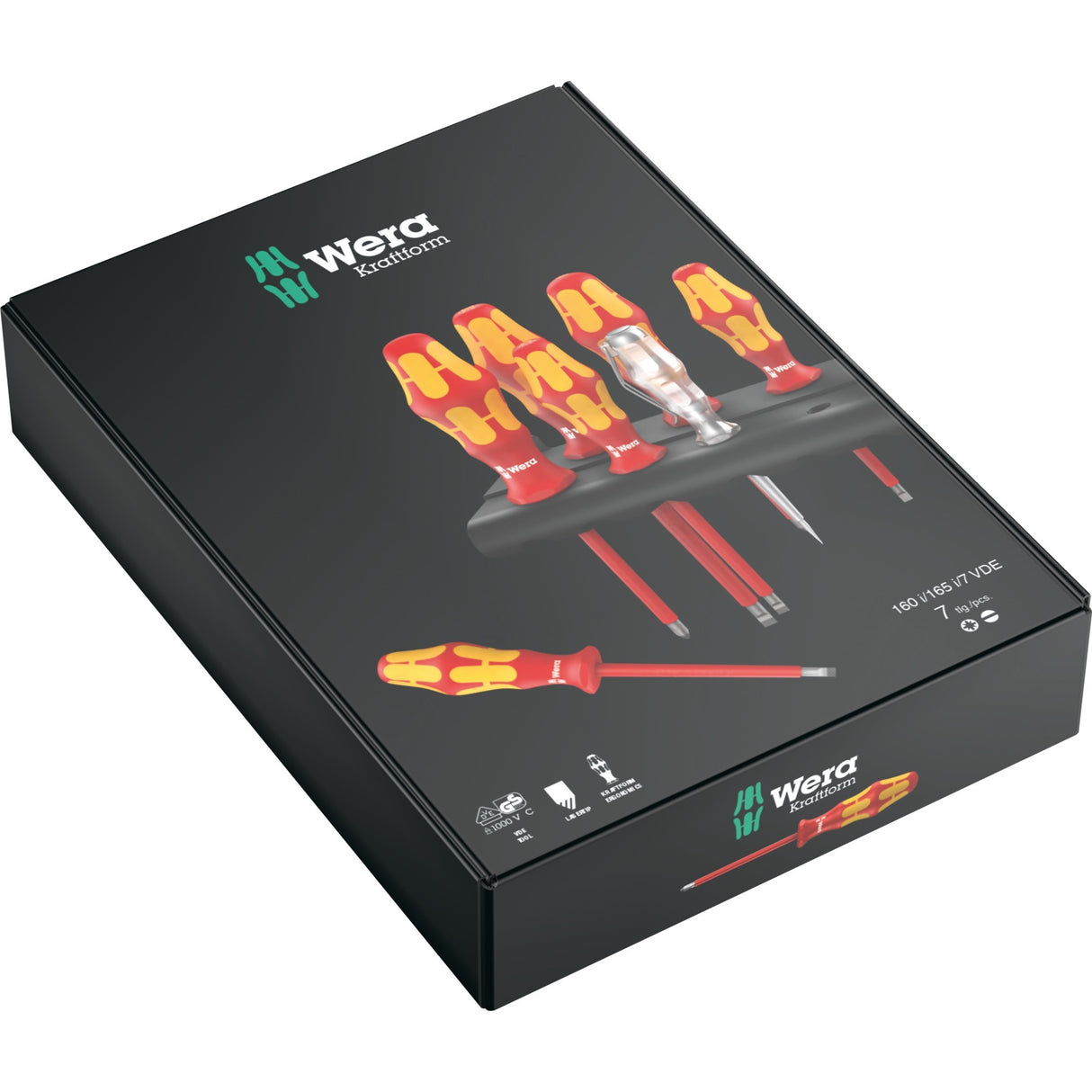 Wera 160 I 165 I 7 šroubováku sada Kraftform Plus