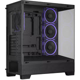 Asus a31 plus midi tower behuizing (zwart | 2x usb-a | 2x usb-c | tempered glass)