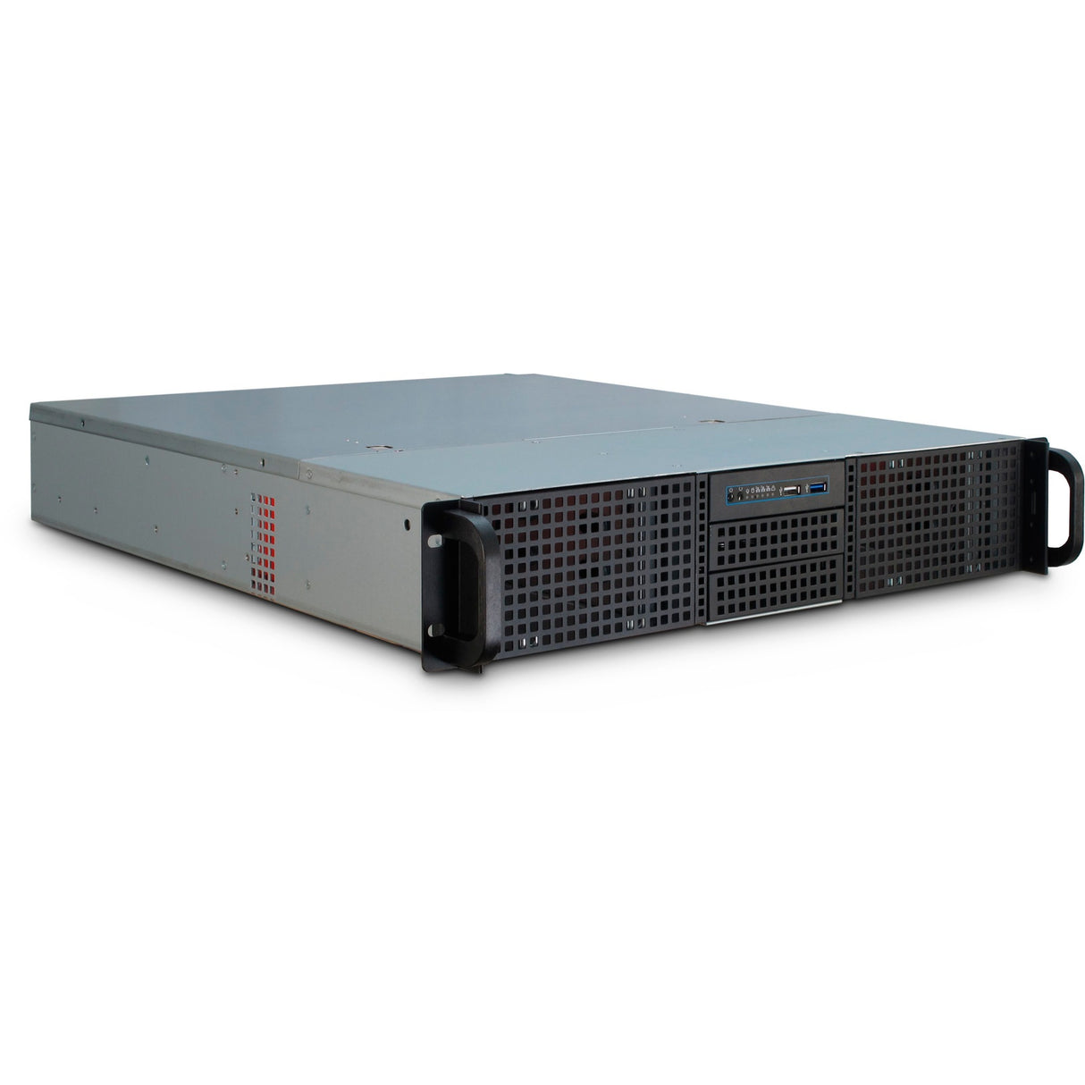 Inter-tech IPC 2U-20255 Rackmount Chassis (Black | 2x USB-A)