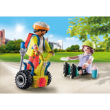 Playmobil kaupunkielämä - aloituspakkaus pelastus segwayn rakennusleluilla (71257)
