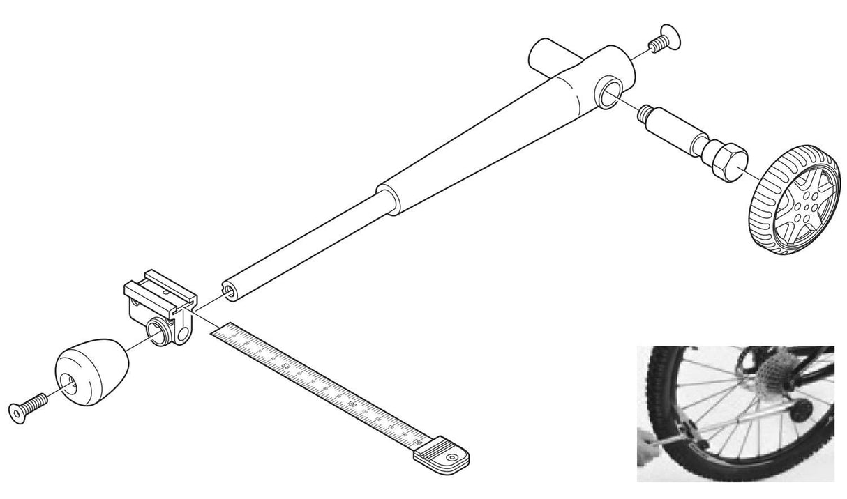 Shimano tl-rd11 rear dropout alignment tool