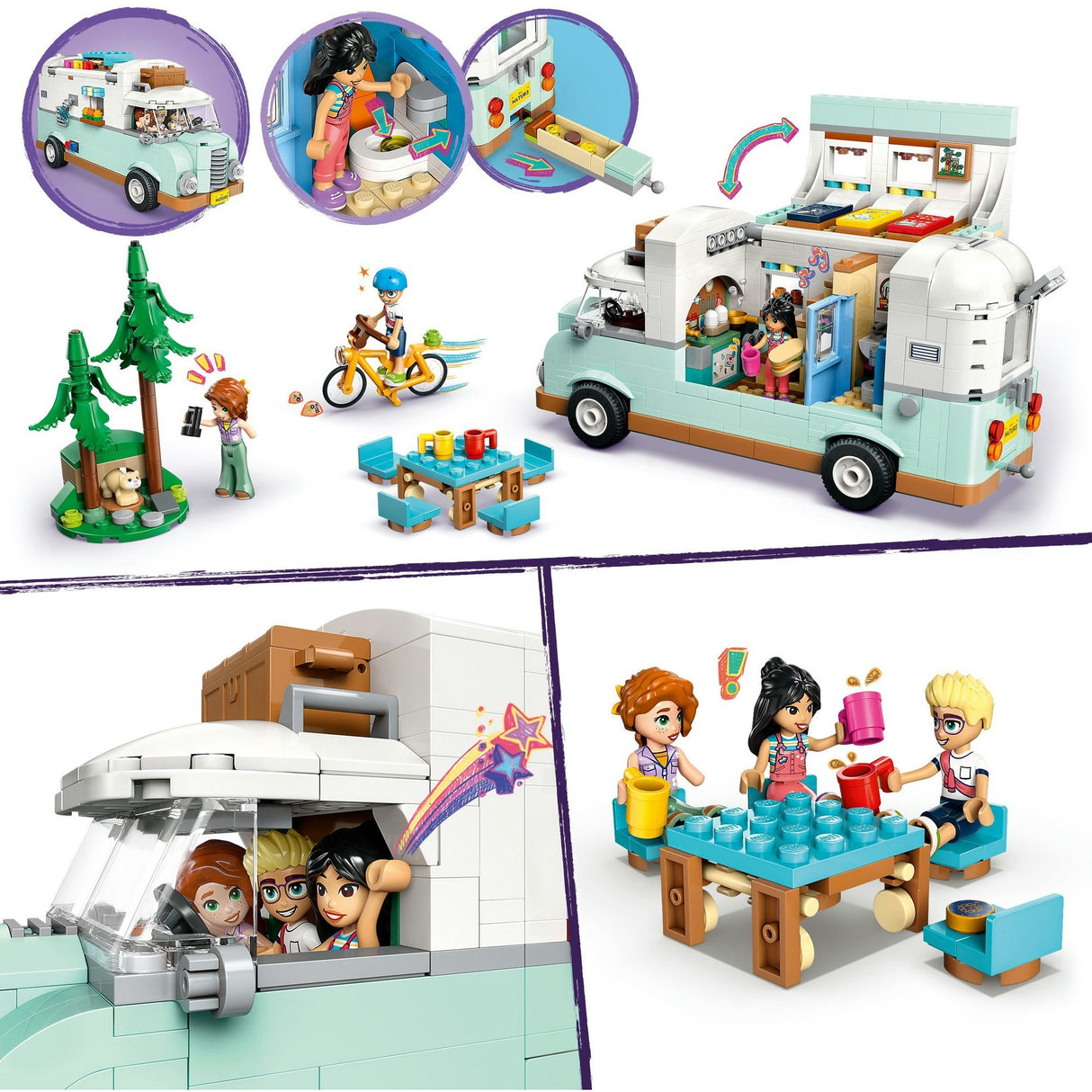 Lego friends 42663 Avventura in camper con gli amici