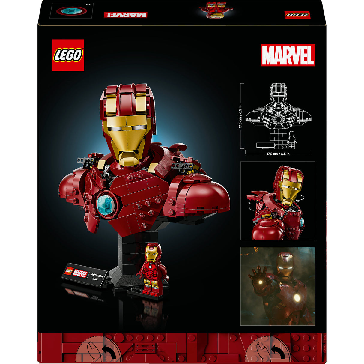 Lego superheroes Marvel 76327 Iron Man mk4 biustas