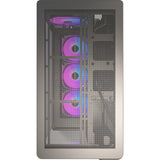Montech king 45 pro midi tower behuizing (zwart | 2x usb-a | 1x usb-c | rgb | window)