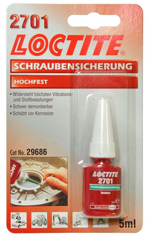 Loctite 2701 fijador de roscas de alta resistencia 5ml