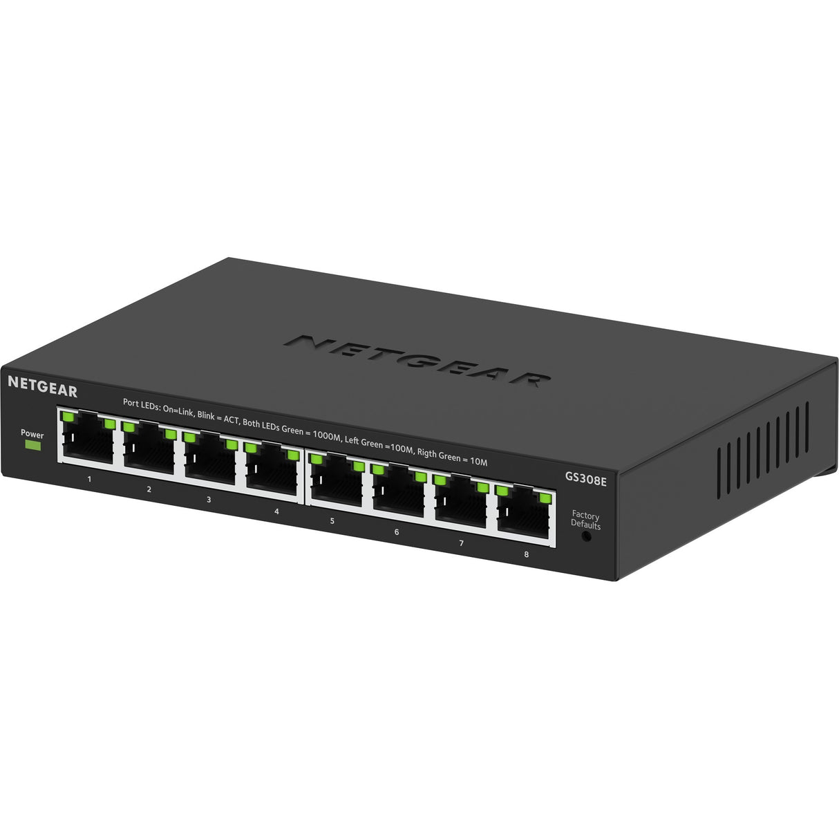 NetGear 8 points Gigabit Ethernet Plus-Switch (GS308EV4)