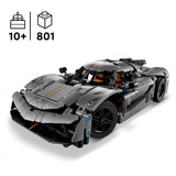 Lego Technic 42173 Koenigsegg Jesko Absolut Szary Hypercar