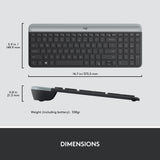 Logitech MK470 Slim Wireless Tastiera e Combo del mouse