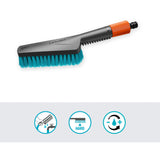 Gardena Cleansystem Hand Brush S hard, with hose connection wash brush (grey turquoise, 18844-20)