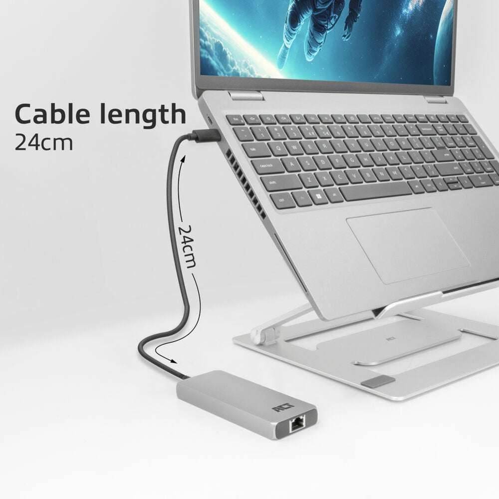 Act connectivity USB-C 4K 8K 60Hz docking station (grey)