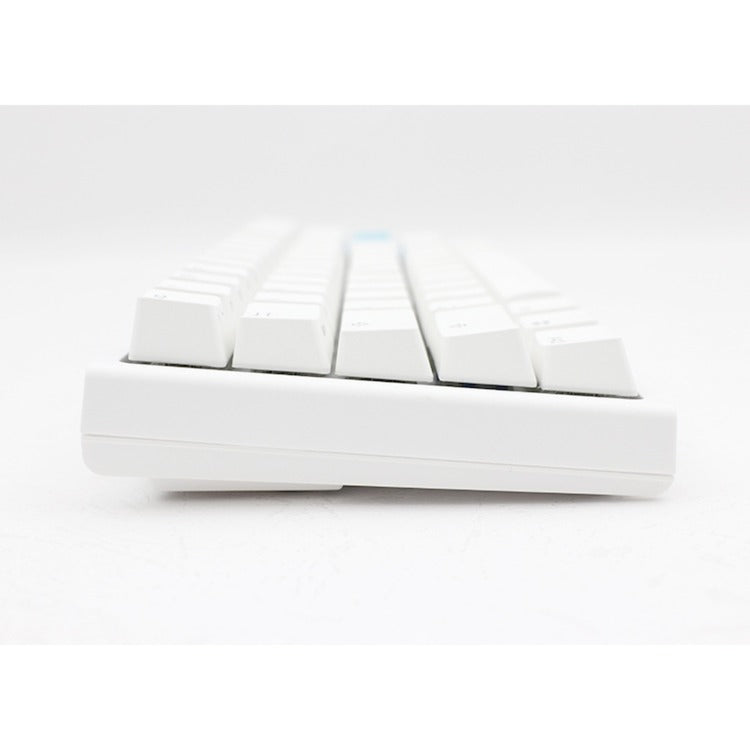Ducky One 2 Pro Mini White Classic, gaming keyboard (white, US layout, Cherry MX Silent Red, RGB LED, double-shot PBT, Quack Mechanics, 60%)