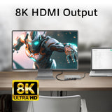 Act connectivity USB-C 4K 8K 60Hz docking station (grey)