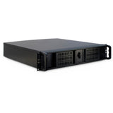 Inter-tech 2u-2098-sk rackmount chassis (black | 2x usb-a)