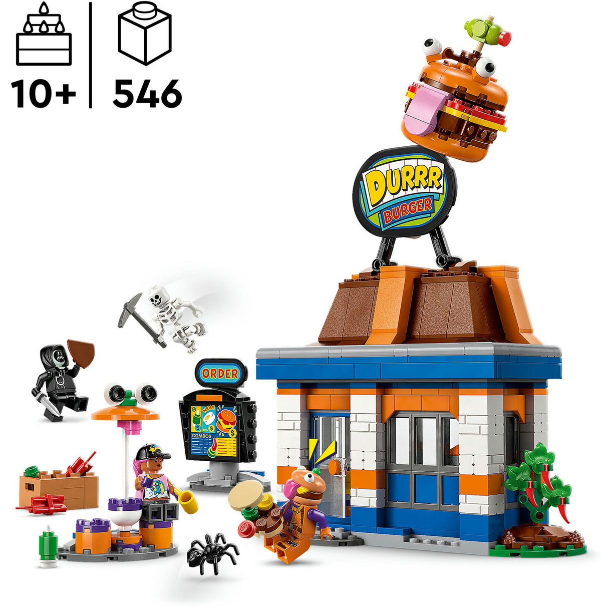 Lego fortnite 77076 durrr burger restaurant