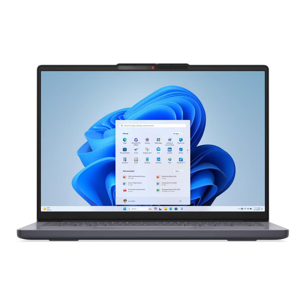 Lenovo ideapad slim 3 14ahp10 (83k9003bmh) 14 laptop (grijs | ryzen 7 8840hs | amd radeon 780m graphics | 16 gb | 512 tb ssd)