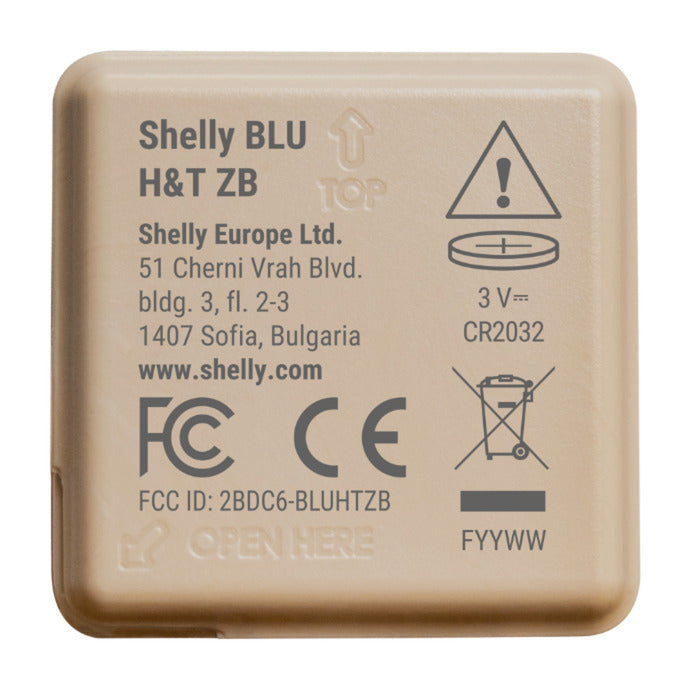 Shelly BLU H&T Zigbee Sensor (beige, Bluetooth 5, Zigbee)