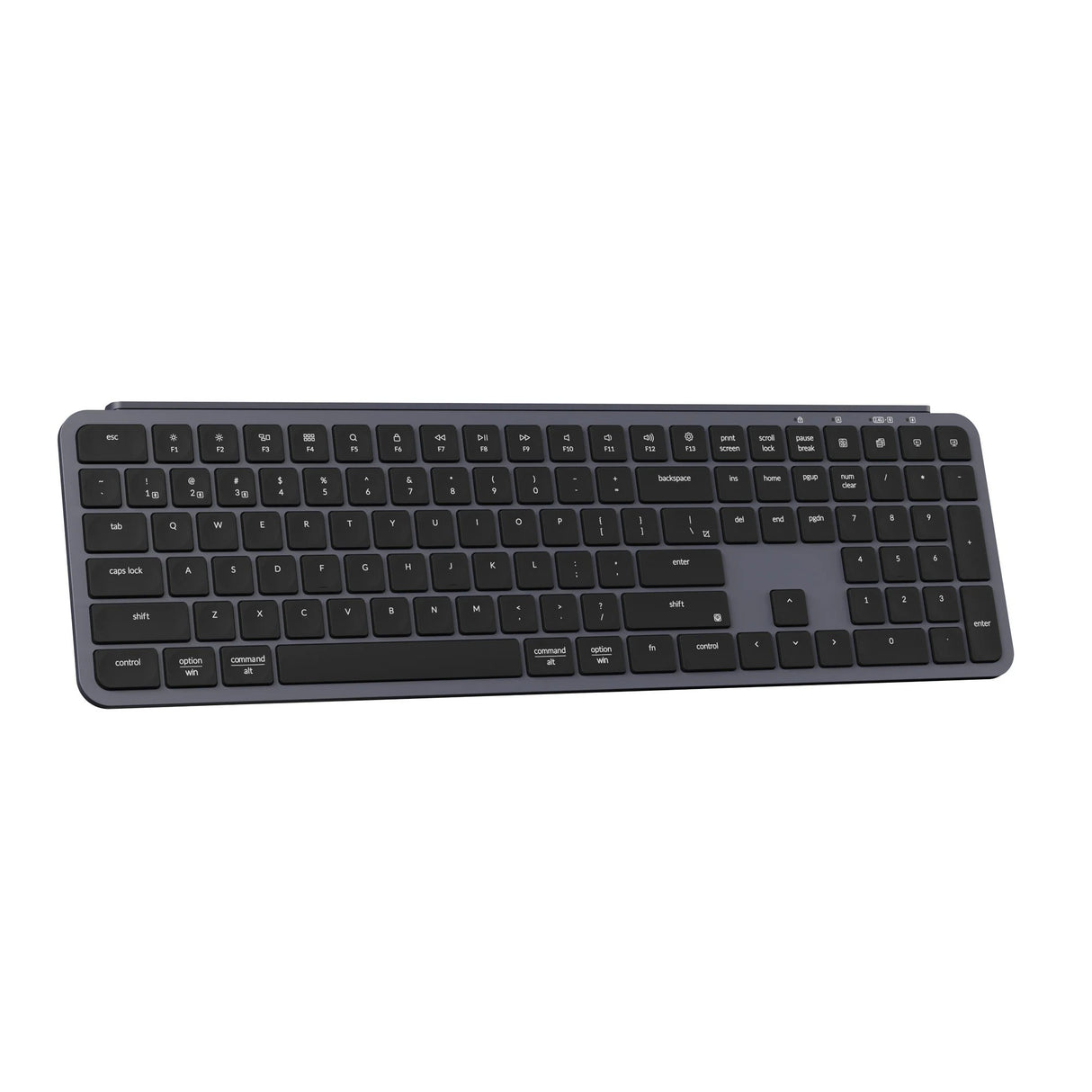 Keychron b6 pro-k1 toetsenbord (zwart, us lay-out (qwerty), scissor switches, 100%, abs, 2.4 ghz | bluetooth 5.2 | usb-c)