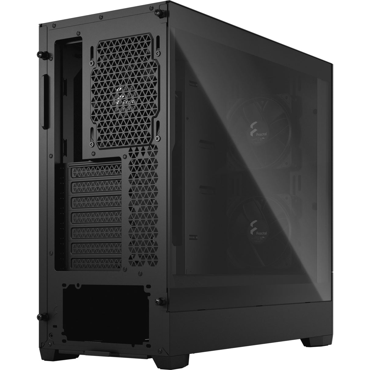 Fractal Design Pop Silent Black TG Clear Tint Midi Tower Case (Black | 2x USB-A | Tempered Glass)