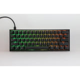 Ducky One 2 Pro Mini Classic, gaming keyboard (black, US layout, Cherry MX Silent Red, RGB LED, double-shot PBT, Quack Mechanics, 60%)