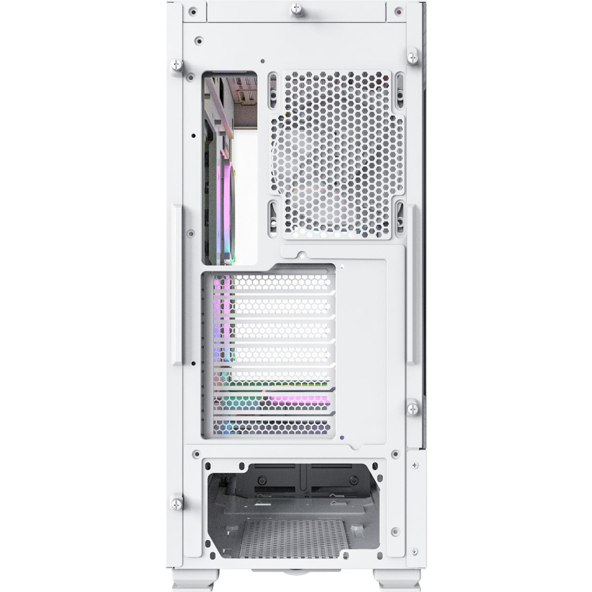 Montech Sky Two Midi Tower Case (White | 2x USB-A | 1x USB-C | Window)