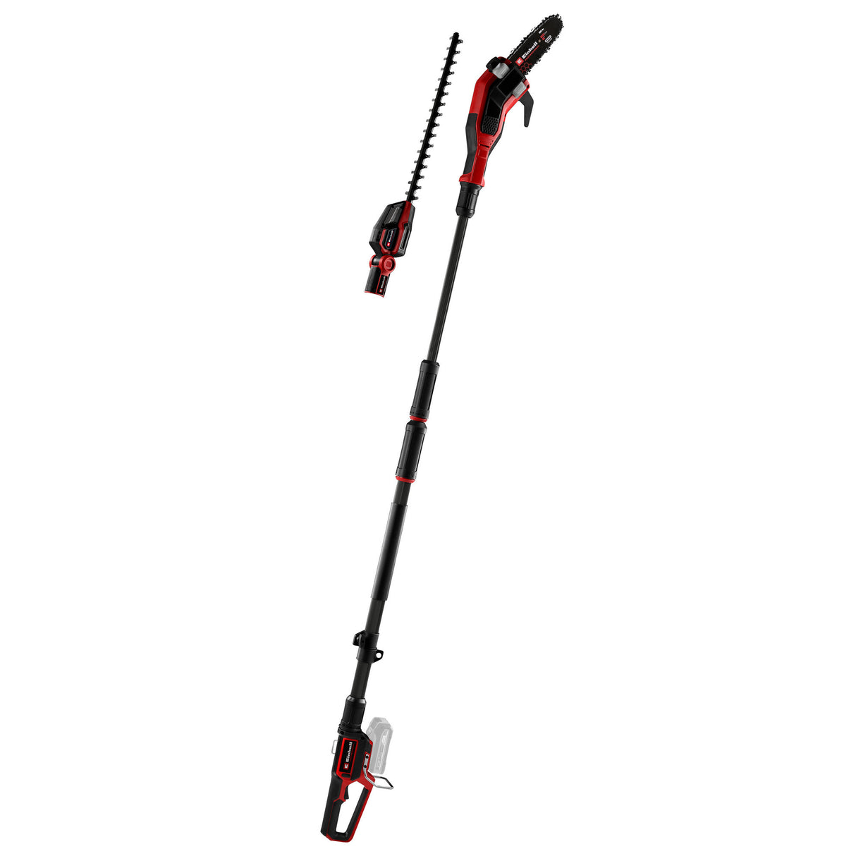 Einhell professionellt batteri trädgårds multiverktyg GP-HC 18 5020 Li T BL-Solo (röd svart, batteri och laddare ingår ej)