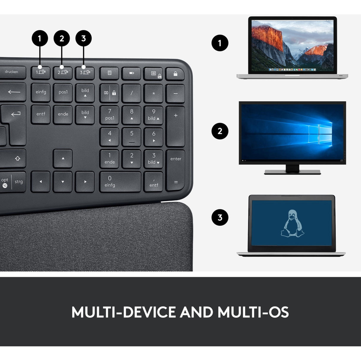 Logitech K860 Ergo -tangentbord