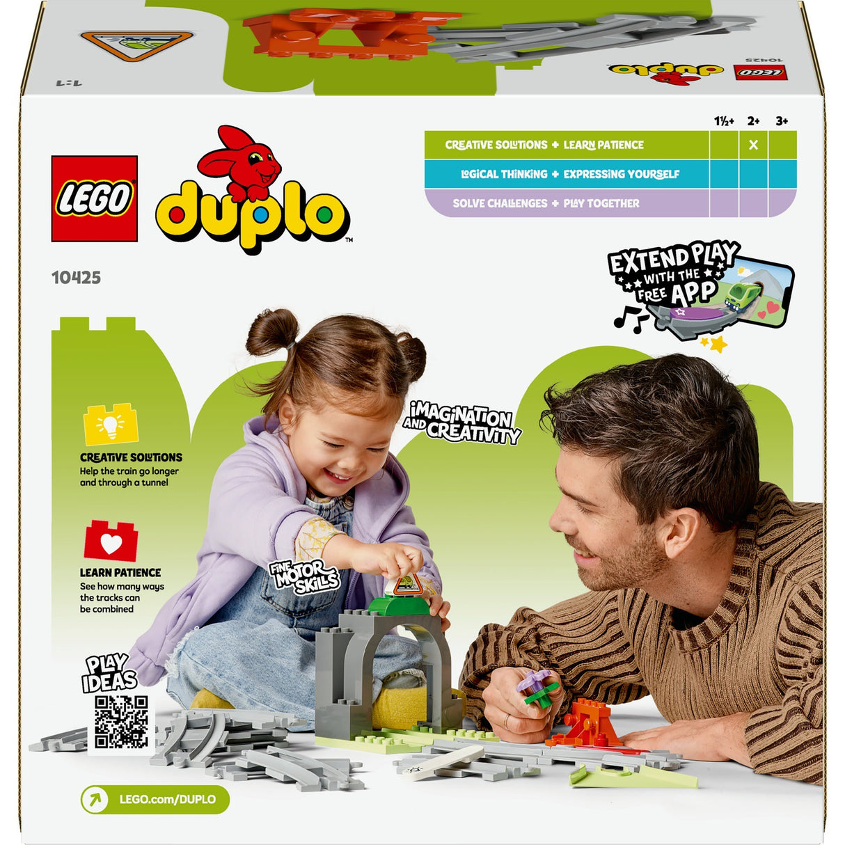 Lego duplo town 10425 train tunnel and rails expansion set