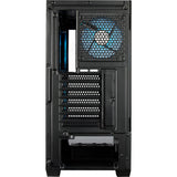 Cooler master elite 690 wood midi tower behuizing (zwart houtkleur | 2x usb-a | 1x usb-c | rgb | tempered glass)