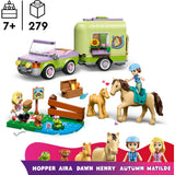 Lego Friends 42695 rimorchio, cavallo e puledro