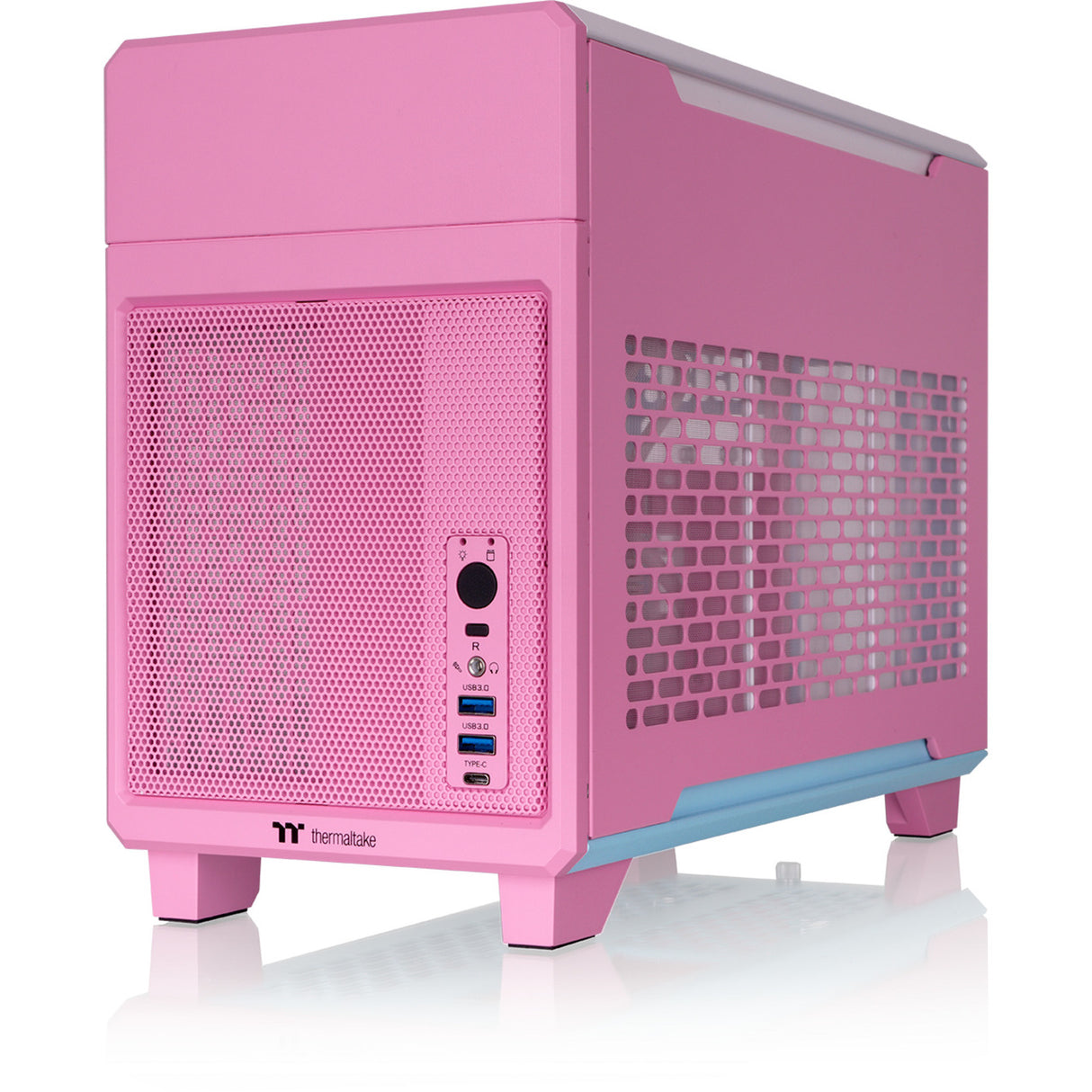 Thermaltake TR100 Bubble Pink Mini Tower Case (Pink | 2x USB-A | 1x USB-C)