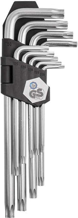 Katana torx angle wrench set ith bore t10 - t50