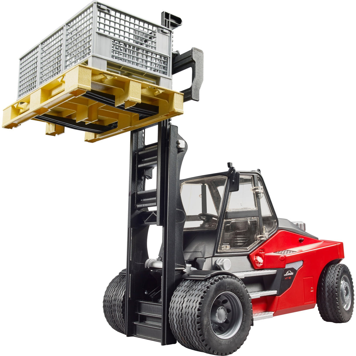 Bruder Linde HT160S targonca raklappal és 3 raklapketreccel